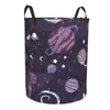 Sac à linge panier galaxie espace tissu pliant des vêtements sales toys rangement seau maison