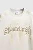 Svart beige t-shirt män kvinnor tee tops tryck t-shirt 2024SS