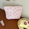 Kosmetikbeutel Baumwoll -Toilettenbeutel geschwollener Stamm -Make -up -Organisator Aufbewahrung mit Reißverschlusskoffer für Frauen und Mädchen