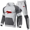 Men's Tracksuits Africa Twin Crf 1000 L Crf1000 Logo Printed Spring Autumn Fashion Sports Hooded Hoodies Drawstring Sweatpants Splicing Set