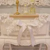 Table Cloth Luxury European Lace Satin Round Embroidered White Cover Towel Wedding Dining Tablecloth Christmas Placemat Decor