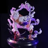 Figure giocattolo d'azione Nuovo pezzo un pezzo Luffy Gear 5 Anime Figura Sun God Nikka PVC Statue Azione Statua Collezionabile Modello Bambola Toys for Children Dono L240402