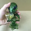 7 inch Alien Glass Pipe Glass Smoking Pipes Mini Glass Bongs Attractive Bowl Smoking Oil Alien Bong Pipes Hand Tobacco Smoking Water Pipes