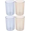 Mugs 4 Pcs Cup Travel Tumbler Mouthwash Cups Reusable Glass Bathroom Toothpaste Holder Multipurpose Container