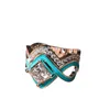 New Turquoise Ocean Wave Ring Creative Ladies Layered