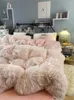 Bedding Sets Winter Extra Thick Mink Cashmere Bed Four-Piece Pink Coral Fleece Duvet Cover Girls' Sheet Student Dormitory Three-Piece