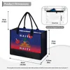 Haiti Polynesia Creative Designer Portable Tote Bag для свадебной вечеринки Свадебная вечеринка Canval Canvas Shopping Sumbs 240328