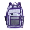 Frauen Rucksack transparente PVC -Tasche klare Rucksäcke für Teenager Schüler Männer School Stadium zugelassen 240329