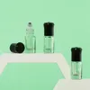 Garrafas de armazenamento 3pcs 3ml Mini forma octogonal de vidro portátil com bola de aço - perfeita para viajar e armazenar cosméticos