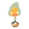 Kinder Cartoon Metal Badge Flamme Schwarze Katzen Tier Drift Flasche kreative Brosche süße handbemalte Brosche Geburtstagsgeschenk Spirited Away Pin