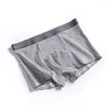 Underpants Arrival Men Boxer Cotton 3pcs/Lot Sexy U Convex Cash Man e Boy Boxer Plus Times