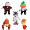 Wholesale of cross-border bad game egg alliance plush toys The Bad Guys series wolf, shark, spider, and snake figurines