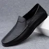 Zapatos casuales Summer Breathable Hombres de mocasines Masculino Male Slip On Men Light Comfy Business Mens Driving Mocassins