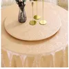 Tkanina stołowa duże okrągłe obrus wodoodporne odporne na olejek i mycie za darmo el domowe pokrywę obrotową obrotową obrotową