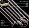Pass Diamond Tester Fine Jewelry necklaces 5mm Iced Out 925 Silver Bling Diamond VVS Moissanite Tennis Chain for Mens