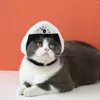 Dog Collars Japanese Snapper Rice Ball Pet Hat Cat Net Red Plush Cartoon Food Funny Sushi Warm Head Accessories Holiday Decoration