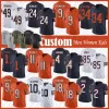 Custom Justin Fields DJ Moore Football Jersey Cole Kmet Jaquan Brisker Eddie Jackson Darnell Mooney Tremaine Edmunds Khalil Herbert Chase Claypool Jim McMahon