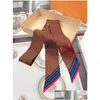 Scarves Designer Design Womans Scarf Fashion Classic Beauty Letter Handbag Neckties Hair Bundles 100% Silk Material Drop Delivery Acce Dh5Xq