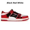 Mens low designer shoes Black White Grey red green blue brown Powder pink womens casual Skel Top Genuine Leather Sneakers luxury sports outdoor trainers Classic shoe