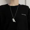 Colliers de pendentif Colliers mignons Dinosaure Collier Collier Lovers Pays Pendants Amis Chain de cou Hiphop Collier Punk pour hommes Femmes Bijoux en gros