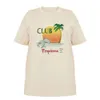 T-shirts de praia tropical de grandes dimensões