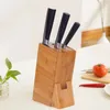 Keukenopslag Cutter Stand Organizer Bamboo Rack Multi-grids Vochtvrije display Tool voor benodigdheden