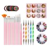 Nail Art Kits Brush Dotting Painting Pen Rhinestones Decoration Manicure Care Tool Drop