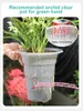Orkidékrukor med lufthål Cymbidium Planter Hög midja plastplastkruka Utmärkt dräneringsträdgård Kit Dubbelskikt Hållbart 240325