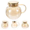 Dinware sets thee potten glazen theepot hoge temperatuur weerstand infuser kleine ketel kachel top