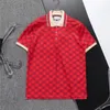 Camisa Deisnger Summer Summer masculino de lapela masculina de luxo de luxo letras impressas em estilo g de moda moda moda slim fit top polo camisetas camisetas