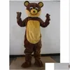 Mascot Costumes 2024 S Cute Teddy Bear Costume Carnival Party Stage Performance Fancy Dress For Men Women Halloween Drop Delivery Appa Otr8E