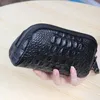 Cosmetic Bags Crocodile Pattern Cowhide Leather Bag Women's Wallet Fashion Actor Long Clutch Female Make Up Coin Purse