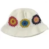 Boinas adolescentes crochê chapéu de balde de senhoras esportes ao ar livre pescador para mulheres adolescentes casuais primavera verão protetor solar