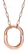 Designer Brand Tiffays Large Medium Lock Necklace U-shaped Couple Style Advanced Design Sense