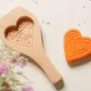Pişirme Kalıpları Ahşap Mooncake Kalıp Kurabiyeleri 3D Güneş Çiçek Gül Love Fondan Kek Araçları Dekorasyon Mutfak Partisi DIY Accessoriessn1466