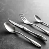Dinnerware Sets 16-piece Western Tableware Silver Matte European Style Steak Knife Fork And Spoon Cutlery Set