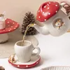 Кружки милая девочка сердца набор керамика домашний цветочный чайный чайник