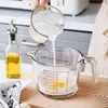 Outils de mesure tasse 350/500/1000 ml de tasses de lait en verre graduées transparentes