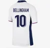 New 24 25 Englands Football Shirt Bellingham Rashford Kane 2024ユーロカップ2025サッカージャージーチームホームアウェイメンキッドキット女性サカライスフォーデンS-4