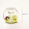 Świecane uchwyty szklane piłki terrarium bombe przezroczysty wazon ślub Mikro-landscape Decor Decor Dekoracja świecznika