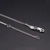 Pendants Real Fine PT950 Platinum 950 Collier 1,1 mm Solite Link Women's Chain 18-19-20nch Neckalces