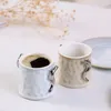 Tazas Fina Cerámica Café de café Seta para el hogar Pequeña taza de café con leche simple Beber de desayuno de grano de té de la tarde