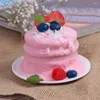 Decorative Flowers 1Pcs Artificial Kitchen Fruit Cakes Dessert Fake Food Decoration Pography Pro Simulation Cake Model Tea Table
