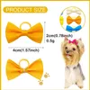 Abbigliamento per cani 10/20/30pcs per capelli solidi archi fa carino toelettatura fatta a mano con elastico per cuccioli di cagnolini per cuccioli accessori per animali domestici