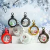 Ljusstakar Jul LED Light Portable Lantern Santa Claus Snowman Retro Flameless