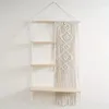 Piastre decorative 1pc macrame a parete a 3 livelli rastrelliere fatti a mano in stile boho adatto per piante e decorazioni galleggianti