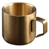 Canecas de café xícara de leite de leite xícaras casas de aço inoxidável de aço inoxidável Metal de café da manhã múltiplo caneca decorativa de café expresso