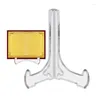 Decorative Plates Plate Stands For Display Acrylic Easel Stand Picture Frame Holder Multifunctional Clear