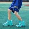 Детские бренд баскетбол для ботинки дышащие гомосетевые спортивные спортивные кроссовки для мальчиков для мальчиков для мальчиков для девочек 240321