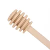 Skedar 1/2/4st högkvalitativ honung Star BAR Mixing Handle Jar Spoon Practical Wood Dipper Long Stick Supplies Kitchen Tools